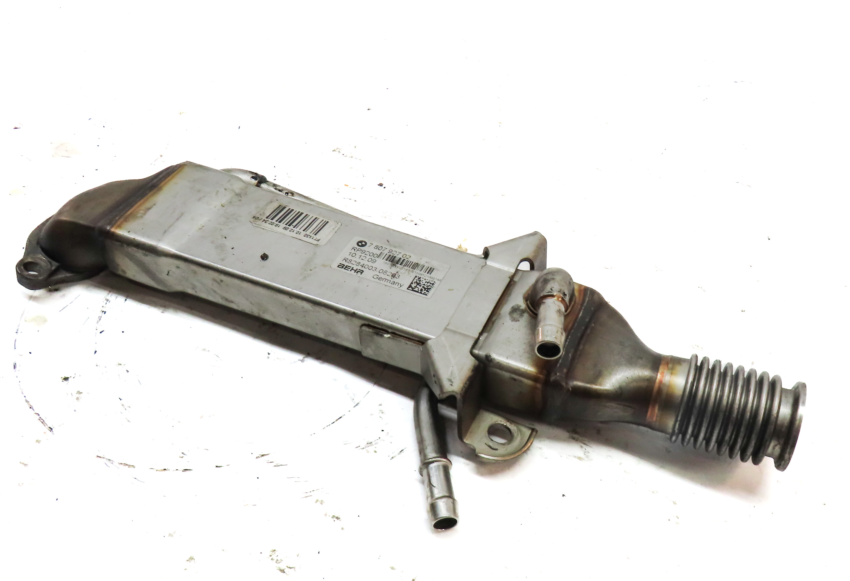 10 BMW X5 E70 3.0L DIESEL (M57Y) ENGINE LOWER EGR EXHAUST VALVE COOLER ASSEMBLY — exact item pictured